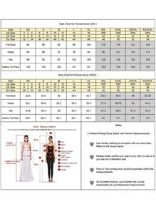 Luxury Blue Sequin Mermaid Formal Evening Gown, High Slit Design, Suitable For Balls, Parties, Weddings, Graduations, Galas And Other Occasions - Blue - View 4