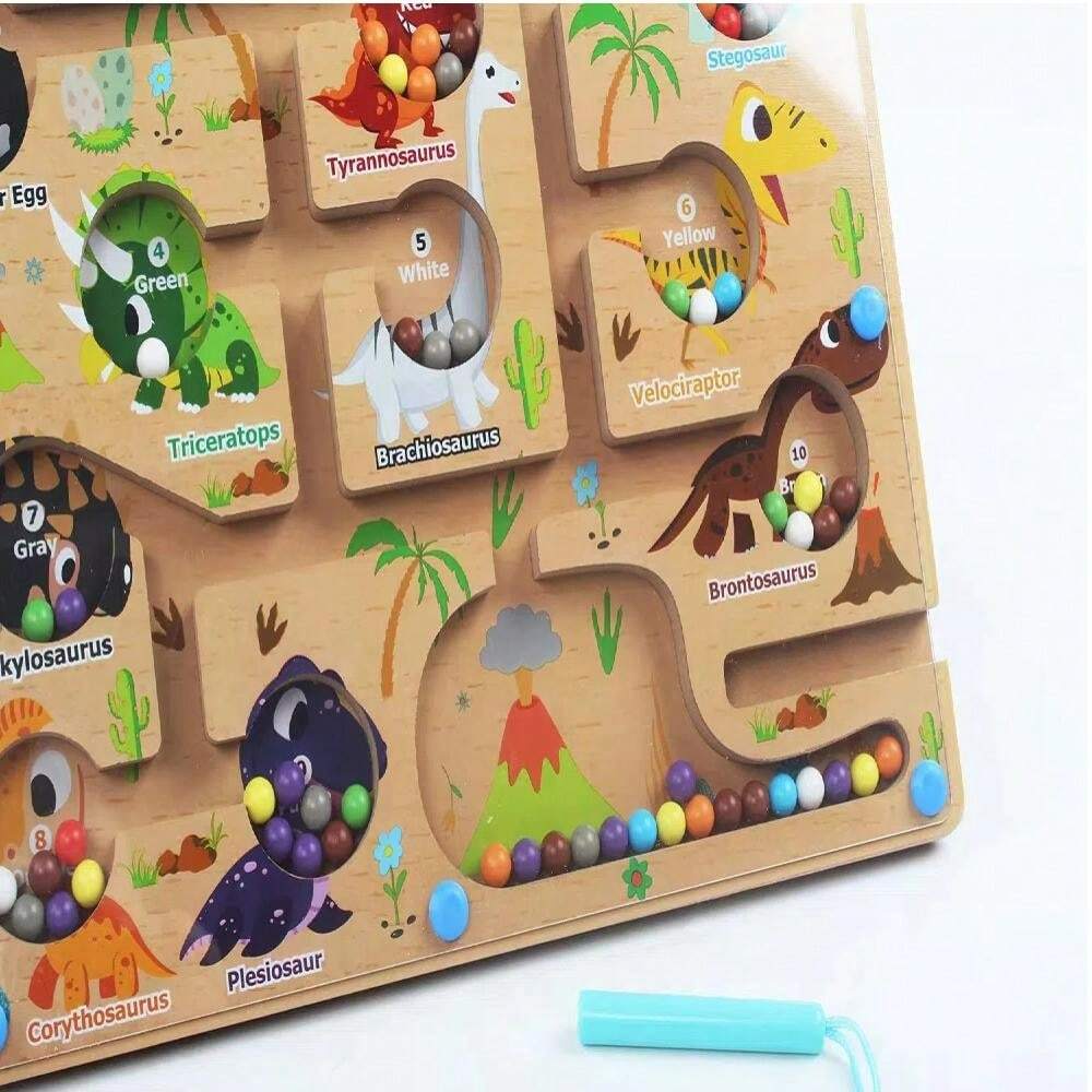 2024 Latest Dinosaur Wooden Color Classification Board For