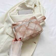 Un sac de maquillage portable haute gamme de grande capacité, sac de rangement imperméable pour cosmétiques