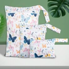 Set de 3 bolsas para bocadillos para mascotas, bolsas de playa y piscina, lavables, impermeables y resistentes al agua para guardar artículos sucios de bebé, trajes de yoga o ropa húmeda