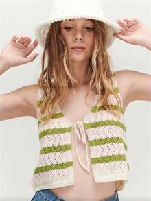 New Design Loose Knitted Cardigan For Women, Fall Fashion Cute Sweater - Multicolor - View 3
