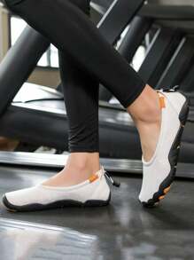 Dép đi biển ngoài trời Unisex, Giày đi bộ đường dài thời trang thông thường - trắng - Xem 4