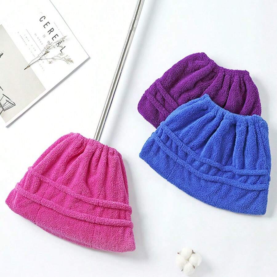 1pc Reusable Thick Absorbent Water-Washable Slouchy Broom & Mop Cover, Home Cleaning Broom Mop Cloth Cover, Dust Removal Broom Cover, Water-Absorbent Reusable Cleaning Cloth - Household Cleaning Products, Back-To-School Dust Removal, Ramadan Dust Removal, Halloween Dust Removal, Holiday Dust Removal