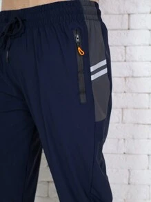 Men Pants - 藏蓝色 - 查看 2