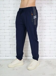 Men Pants - 藏蓝色 - 查看 5