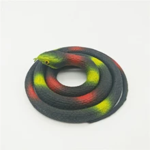 1pc Realistic Rubber Large Green Snake Toy, 80cm Soft TPR Trick Joke Snake Prop - Multicolor - View 11