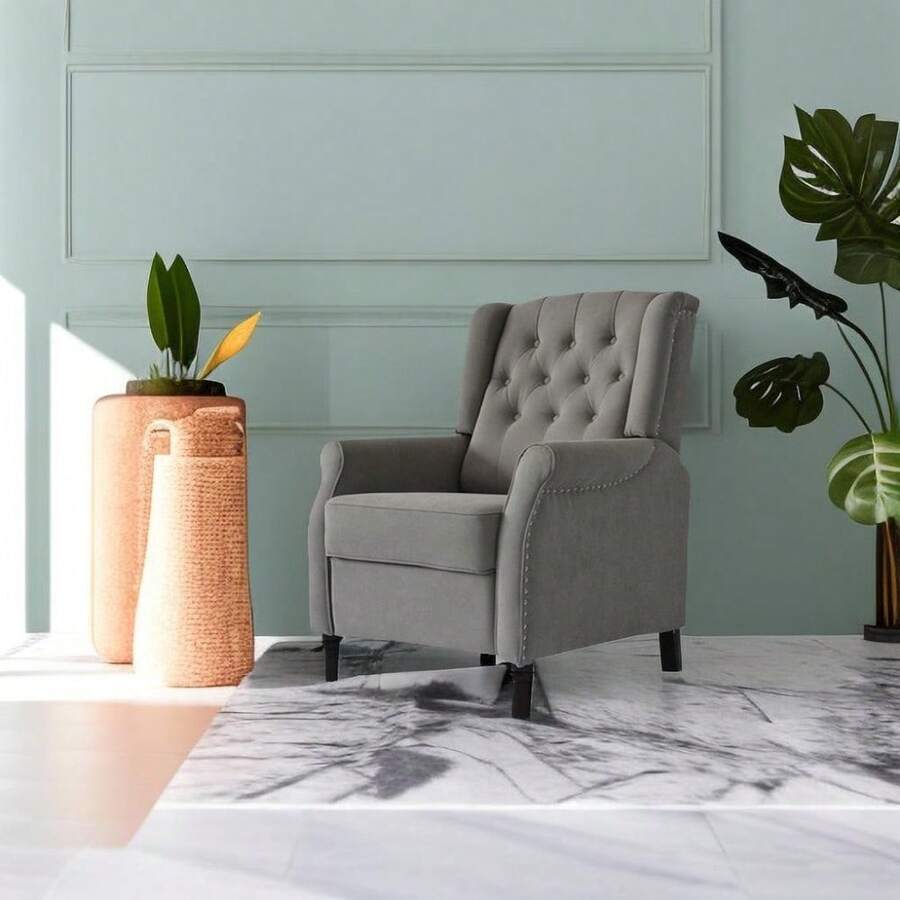 Redde Boo Brand New Recliner Sofa Light Gray Cozy Soft Living Room Sofa Chair