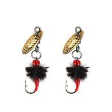 For Bass And Trout  Fishing Lures With Spinning Blades, Bionic Fly Fishing Lures With Hooks - Multicolor - View 11