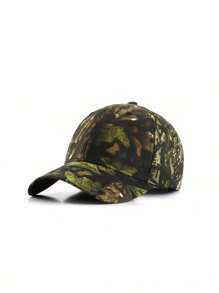 1 件时尚男女通用迷彩训练帽 - 酷炫帅气，编织，森林风格设计，防晒透气 - 非常适合户外运动和活动 - 彩色 - 查看 1