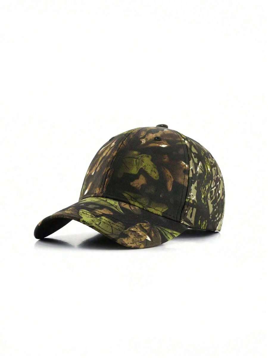 1 件时尚男女通用迷彩训练帽 - 酷炫帅气，编织，森林风格设计，防晒透气 - 非常适合户外运动和活动 - 彩色 - 查看 1