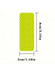 10pcs Car Bumper Reflective Safety Stickers, High Visibility Reflective Tape, Suitable For Cars, Motorcycles, Bicycles, Trucks