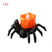1/12 件万圣节蜘蛛无焰茶灯电池供电蜡烛灯 LED 电子发光蜘蛛背骷髅灯派对装饰道具夜灯鬼节装饰桌面气氛装饰品万圣节装饰房间装饰万圣节花园装饰礼物仙女节日装饰节日装饰 - 暖白色 - 查看 17