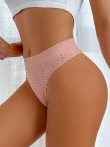 7 piezas de bragas sexys para mujer, sin costuras y de cintura baja, con diseño de tanga y borde con volantes de varios colores