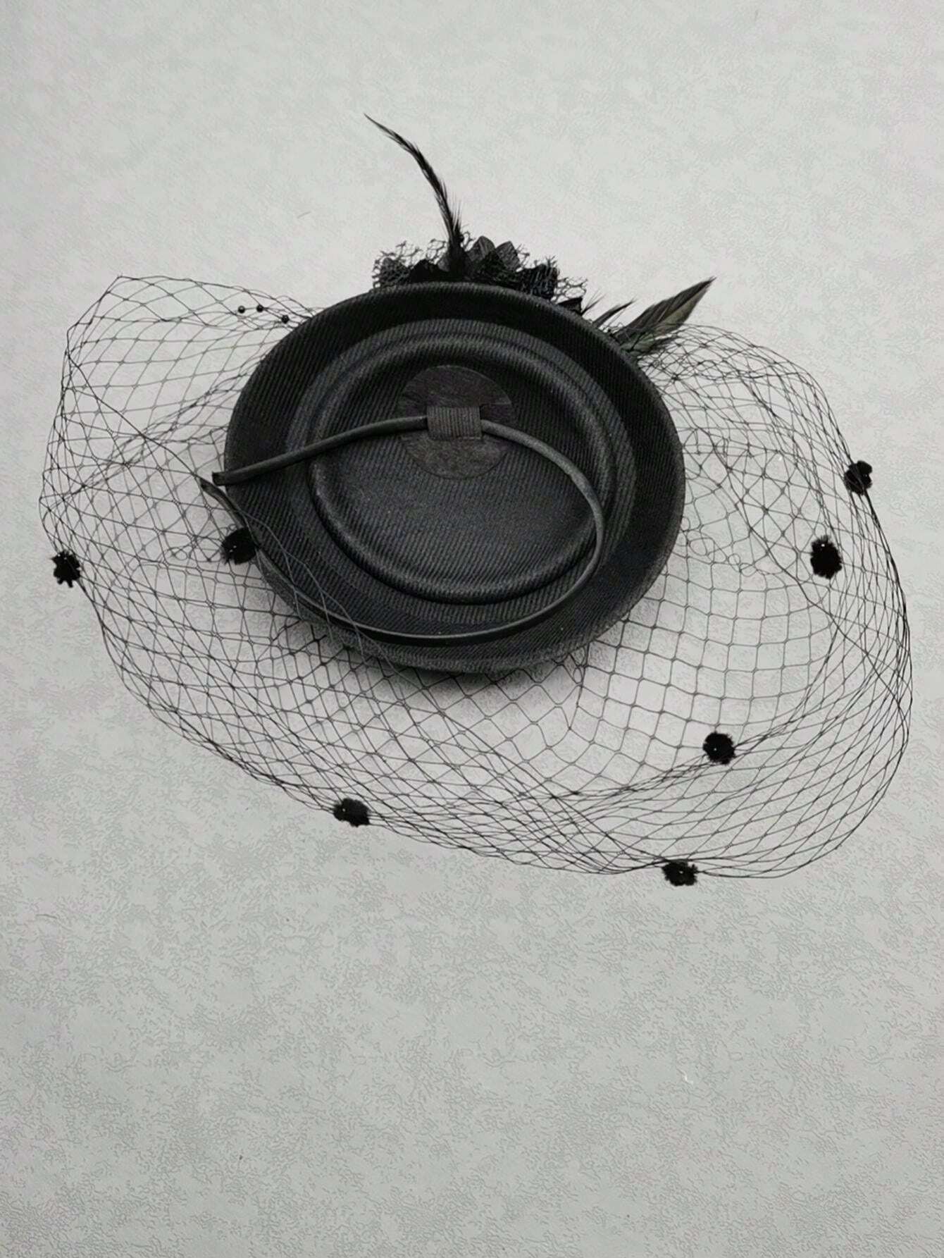 Chapeau Bibi Vintage Années 20 Et 50 Pour Femme Avec Voile De Fleur Et