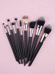 10件套专业化妆刷套装，包含散粉刷、眼影刷等化妆工具，经久耐用，适用于各种化妆品，方便旅行携带。套装包含：化妆刷套装、化妆刷套装、全套化妆工具、化妆刷套装、全套化妆工具、化妆刷套装、化妆礼盒套装。 - 彩色 - 查看 4