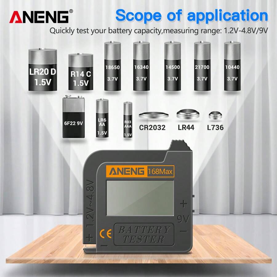 ANENG ANENG 168Max Digital Lithium Battery Tester Capacity Universal