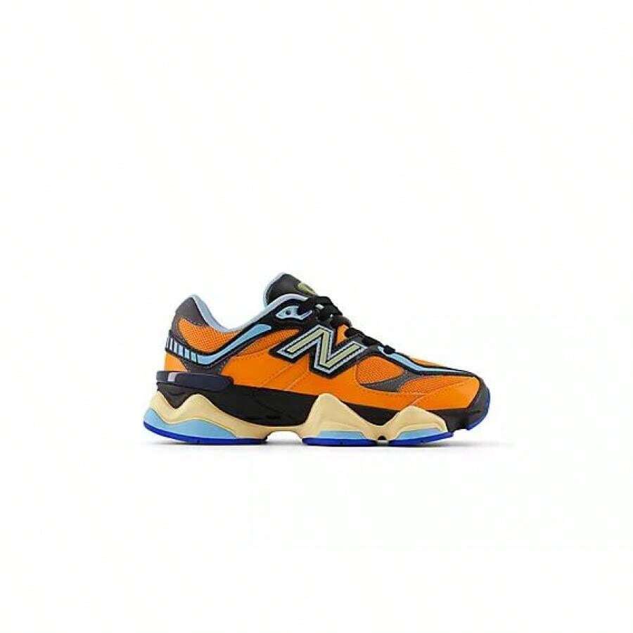 New Balance 9060 - Sun Glow với màu đen và Team Sky Blue - Xem 1