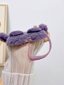 新款时尚可爱卡通趣味毛绒表情手机壳，兼容苹果11/12/13/14/15/16/17 Pro/Pro Max，创意幽默防摔小众趣味手机保护套