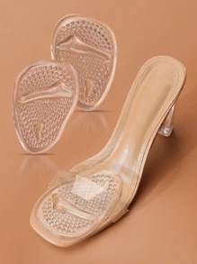 1 Pair Women's Anti-Slip Forefoot Pads For High Heels, Soft & Half-Size Cushion To Prevent Pain In Summer