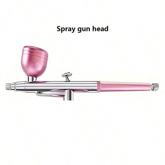 喷枪、带压缩机的喷枪套件 - 48PSI 可充电无绳防堵塞高压气刷套装，带 0.3mm 喷嘴和清洁刷套装，适用于美甲、绘画、蛋糕装饰