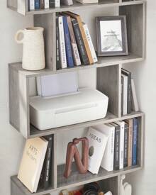 VASAGLE Bookshelves, 6-Tier Bookcase, Room Divider, Cube Display Shelf, Freestanding Storage Shelf, Modern Style, For Living Room, Bedroom, Office - 灰色 - 查看 4