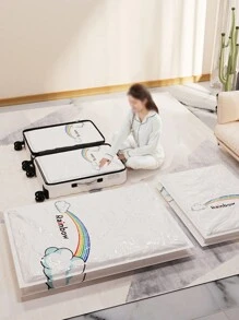 3pcs/Set Colorful Vacuum Compression Storage Bags For Clothes, Bedding, Dolls And More Room Decor Home Decor Fall Decor Bedroom Decor - 1pc - View 5