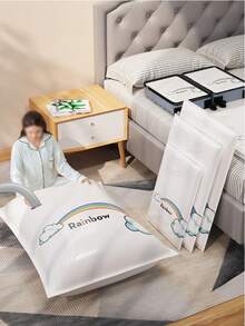 3pcs/Set Colorful Vacuum Compression Storage Bags For Clothes, Bedding, Dolls And More Room Decor Home Decor Fall Decor Bedroom Decor - 1pc - View 9