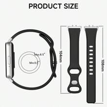 Pulseira de Silicone Compatível com Samsung Galaxy Fit 3, Bracelete, Pulseira Compatível com Galaxy Fit3, Acessórios de Substituição da Correia do Relógio Esportivo - Para Galaxy Fit 3 - Visão 2
