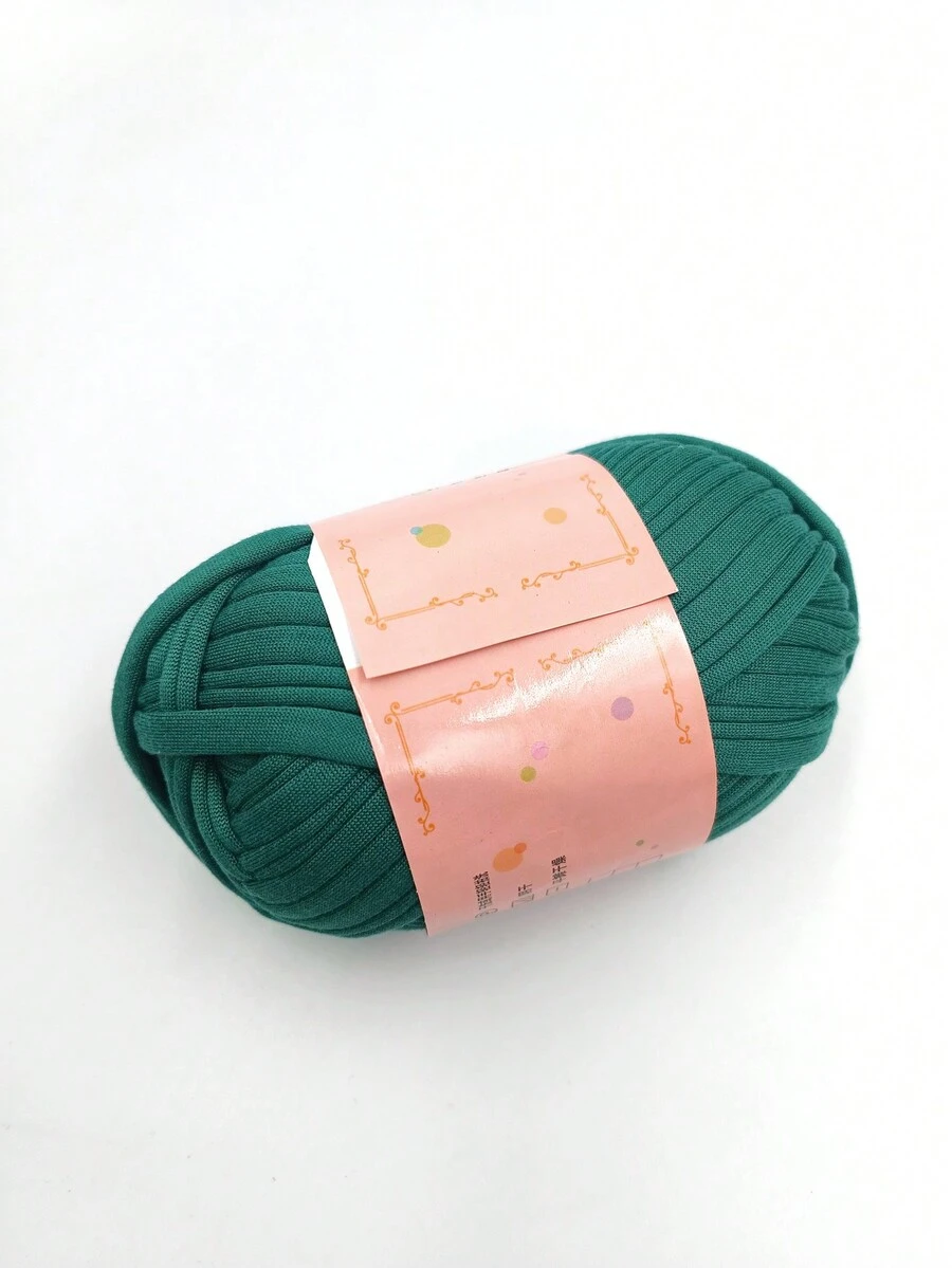 1pc Handmade Woven Tape In Hazy Blue, DIY For Bags, Carpets, Shoes, Crafts - Dusty Blue - View 1