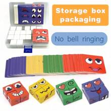儿童变脸表情拼接方块 趣味桌面亲子游戏 早教益智力积木玩具 - 變臉魔術方塊 - 查看 12