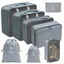 8pcs/Set Waterproof Travel Organizer Bags, Large Capacity Multi-Functional Luggage Packing Cubes, Essential Travel Storage Bags  Decorations   Autumn Decor Festival Decor Room Decor Home Decor Fall Decor Bedroom Decor - Multicolor - View 6