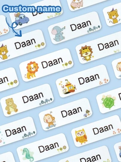 Custom Waterproof Stickers Personalized Name Labels Stickers For Youth, Back To School Supplies For Youth, Custom Name Tag Stickers Custom, Daycare Labels, Customizable Stickers, Custom Sticker, School Supplies For Youth, Daycare Essentials, Boy, Girl, Back To School Fashion, Multi-Functional, Personalized, Unique, Ideal Gifts For Him, Tea Room, Home, Garden, Office, For Anniversaries, For Valentine's Day, For Mother's Day, For Father's Day, For Graduation, For Housewarming, Xmas Decoration,High-Quality