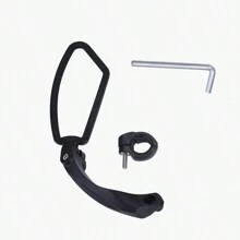 Bicycle Rearview Mirror Mountain Bike High Definition Rear View Mirror Electric Bike Adjustable Reverse Mirror Flat Mirror Wide Angle Mirror Outdoor Cycling Accessories - Black - View 8
