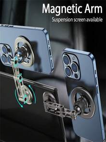 Soporte magnético universal para teléfono de carro con rotación de 360°, compatible con iPhone 15 14 13 12 Pro Max X, Samsung, Xiaomi - Multicolor - Ver 4