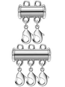 Conector deslizante de cierre de collar multicapa para cadenas de serpiente de múltiples hilos
