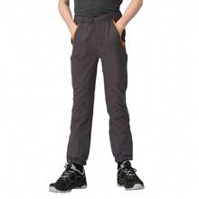 Childrens/Kids Tech Mountain Hiking Trousers (Seal Grey/Apricot Crush) - Charcoal Grey - View 3