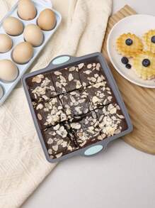 1个/3个/1套 小型圆形和方形硅胶蛋糕模具，不粘DIY烘焙模具，适用于圣诞节、万圣节面包、吐司等，厨房配件 - 彩色 - 查看 23