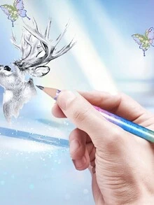 激光全息渐变色自动铅笔，时尚渐变星空渐变彩虹铅笔 - 漸層色 - 查看 5
