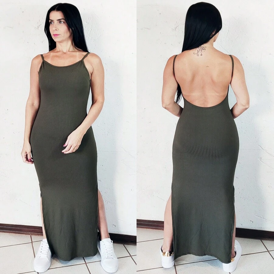 Women Dresses - xanh quân đội - Xem 1