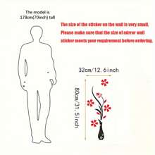 1 套创意 3D 花瓶壁画壁纸，花卉藤蔓装饰墙贴，适用于客厅、卧室、沙发、电视背景 - 彩色 - 查看 19