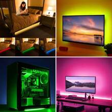 Led Strip Light 2M To 30M, Cuttable Led Light Strips With Smart App Control Remote, Music Sync Colour Changing RGB Led Strip Lights For Room Decoration - Multicolor - View 5