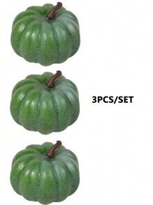 3 sztuki/zestaw 8 cm piankowe dekoracje dyniowe, różne rozmiary i matowe kolory, odpowiednie do fotografii, rekwizyty sceniczne, dekoracje na Halloween