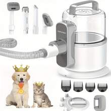 Dog Grooming Vacuum Kit, 2.1L, Low Noise, 8 Suction Modes, With 6 Pet Grooming Tools