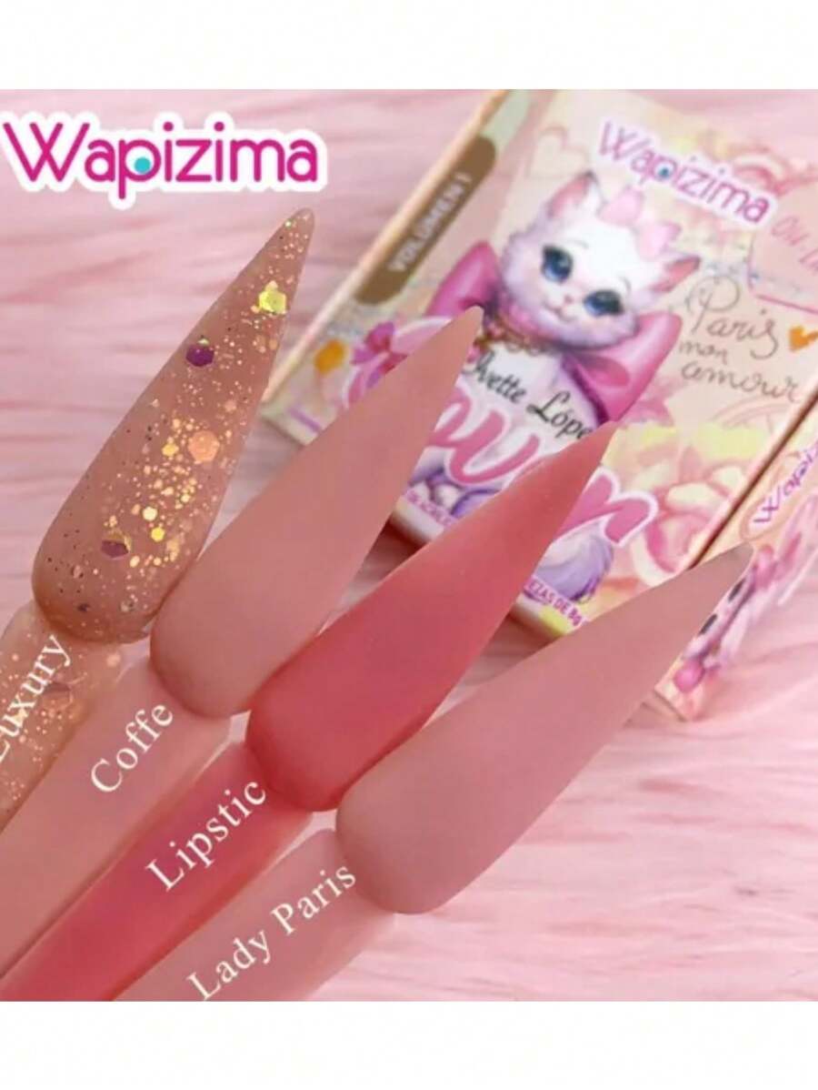 Acrylic Nail Powders & Liquids - Coffee Brown - View 1