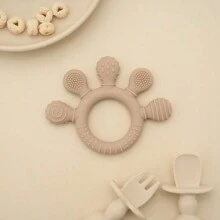 1pc Silicone Teethers Ring For Babies Toddler, Soft Infants Chew Teething Toys Pain Relief