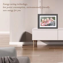 """10.1"""" WiFi Digital Photo Frame With Touch Screen, Smart Cloud Storage, 32GB Memory, Wall Mountable, Auto-Rotate, Motion Sensor, Share Photos Via Frameo App - Perfect For Displaying Your Precious Memories!""" - màu đen - Xem 5