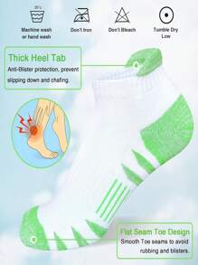 5/10 pares de calcetines deportivos casuales y transpirables con rayas de colores para mujer, otoño