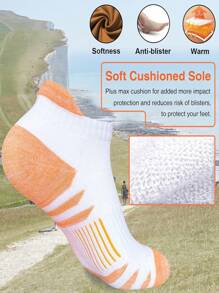 5/10 pares de calcetines deportivos casuales y transpirables con rayas de colores para mujer, otoño