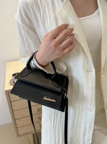 1pc Elegant Flap Cover Handbag, Suitable For Women Shopping And Dating, Versatile For All Seasons