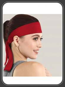 网球领带头带发带男女通用干头带运动领带头带适用于篮球、跑步、网球、空手道、田径、领带吸汗头带男士、头带、运动头带、长发头带、运动头带 - 飄帶款髮帶 - 查看 2